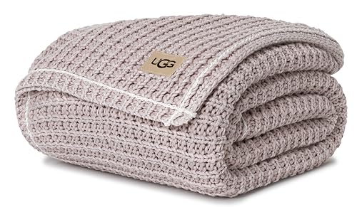 UGG Luna Knit Throw Cotton Chunky Soft Throw...