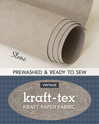 kraft-tex Roll Stone Prewashed & Ready to Sew: Kraft Paper Fabric, 18.5â€ x 28.5" Roll (kraft-tex Vintage)