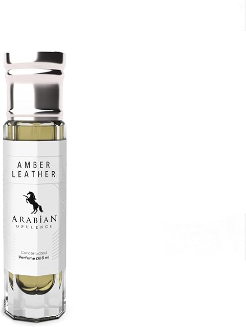 FR229 AMBER LEATHER unisex perfume oil. 6ml roll-on bottle. Arabian Opulence. Leather/animalic/warm floral/warm spicy/woody/amber