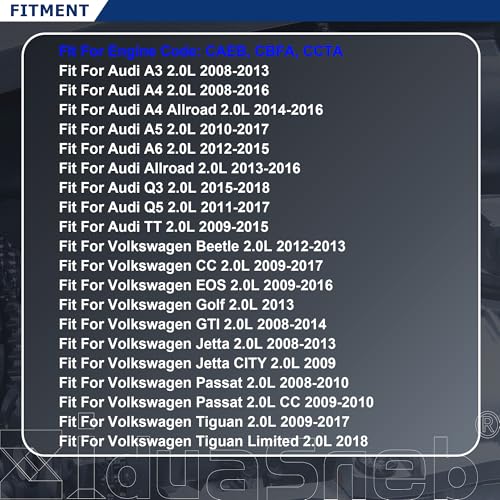 Image of HS26455PT ES72310 EA888 2.0 MLS Head Gasket Set W /Bolts Fit for Audi A3 A4 A5 A6 Q3 Q5 TT Allroad Fit for VW CC EOS GTI Golf Beetle Passat Tiguan 2.0L DOHC 2008-2018 Engine Code: CAEB, CBFA, CCTA