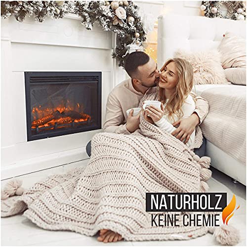 Aleko Premium 3,7 kg Brennholz BZW. Holzkohle - Anzünder aus Eichenholz, Bio Kaminanzünder, für Grill, Kamin, Ofen - Perfekter Grillanzünder, getrocknetes und unbehandeltes Anmachholz
