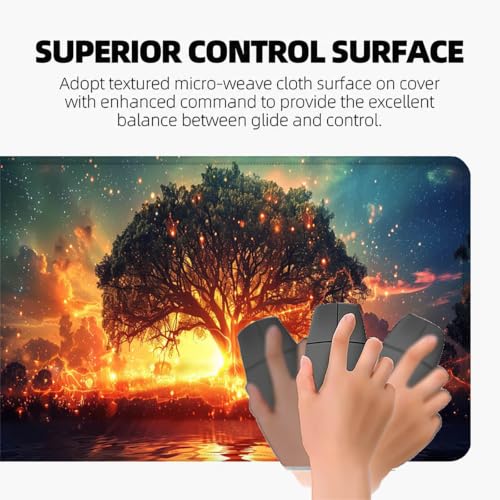 Tapis de bureau Arbre de la Vie coucher de soleil pour embellir votre espace de télétravail
