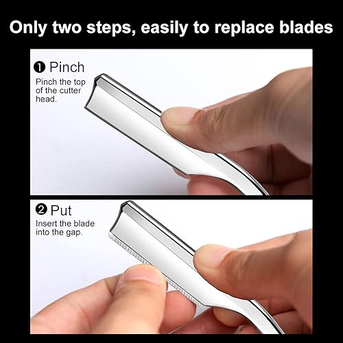 Miniatura 7 de Maquinillas de afeitar manuales, afeitadora de mango de secoya, afeitadora para hombre, afeitadora profesional de peluquería de corte de cabello.