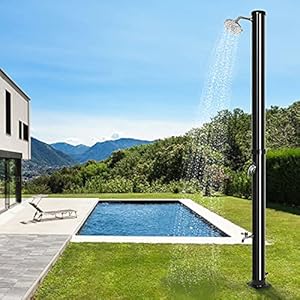 Garden Zonnedouche, Zwembaddouche Camping Buitendouche, met Waterreservoir 20 L (15 x 15 x 215 CM)