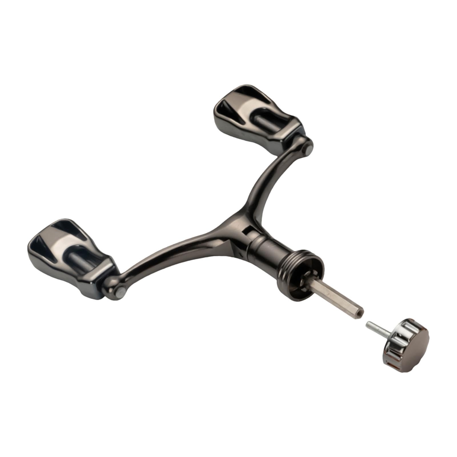 Fishing Reel Handle - Aluminum Handle Rotary Knob Double Rocker Fishing Reels | High Strength Rock Arm Nonslip Lightweight Fishing Accessories for Fishing