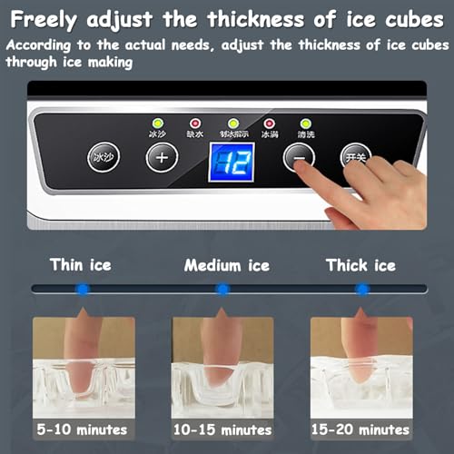 Fabricadora de hielo portátil para 40 kg diarios miniatura 5