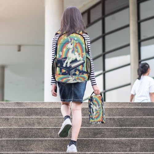 Sac à dos licorne et piano pour sorties et école - 6