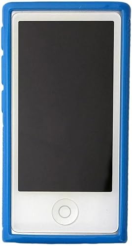 Miniatura 5 de Funda de piel de goma TPU con clip de cinturón para Apple iPod Nano 7 generación 7G 7 (azul)