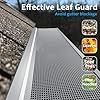Air Jade Gutter Guard 5'', Micro Mesh Stainless Steel Needle and Leaf Filter, DIY and Modify for Universal Fit Any Roof or K-Style or Other Gutter System, Pack of 15 Gutter Guards(48ft)