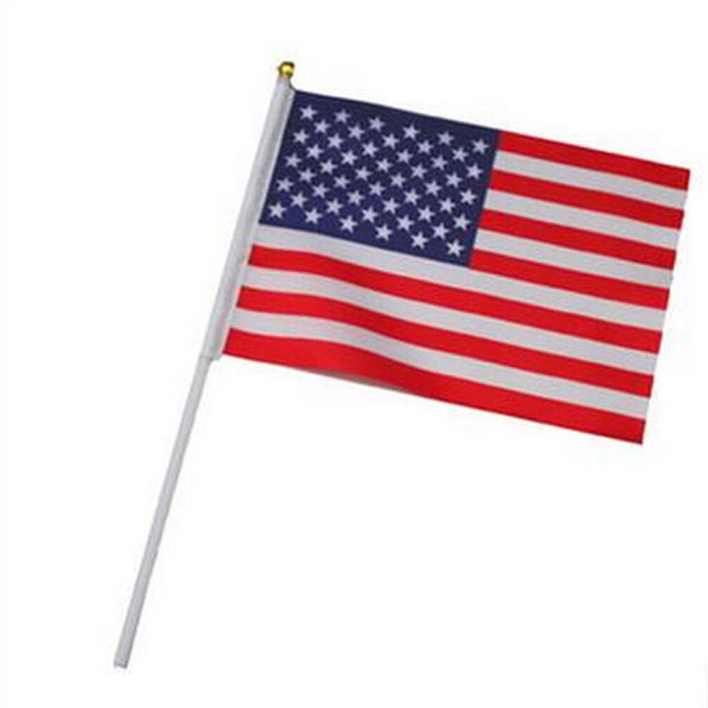 Operitacx 12pcs Usa Flag American Hand Waving Flags for Festival Celebrations for Outdoor Events for Patriotic Displays - Image 2