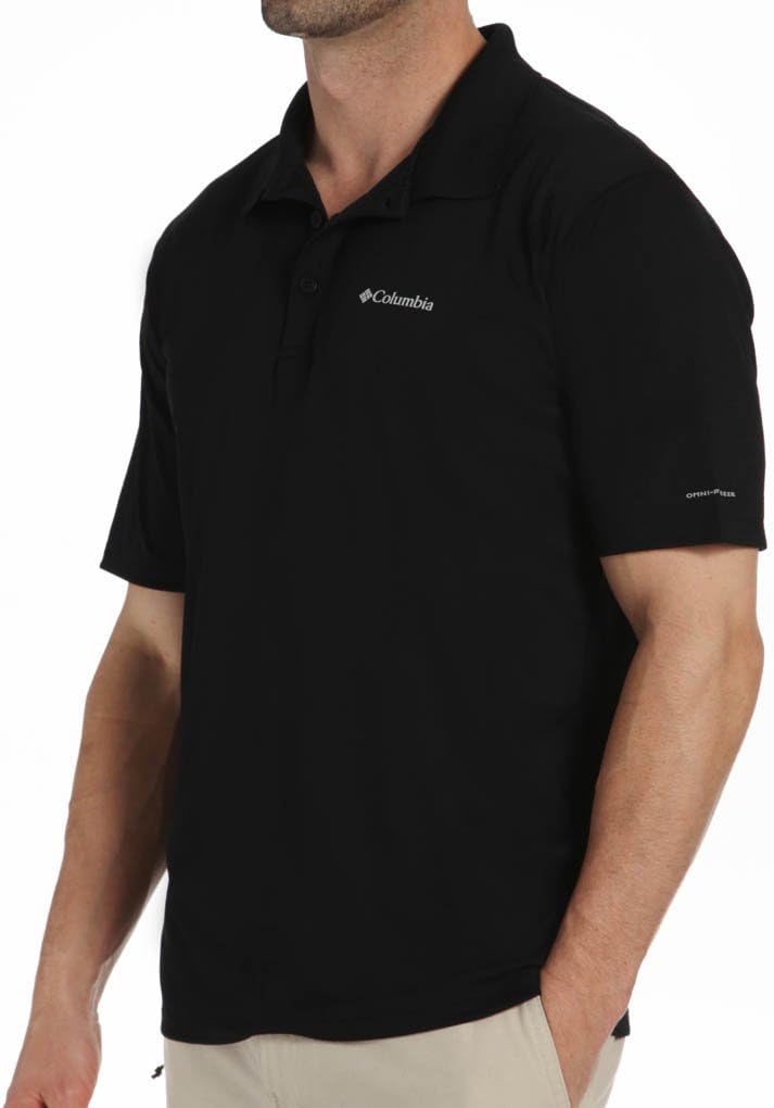 Columbia Men's Zero Rules Polo Shirt, Black, X-Large