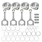HocvrlX 2.4L Engine Pistons Engine Kit with Connecting Rod Set Compatible with Kia Optima Sorento Sportage Santa Fe Sonata 2011-2019 Tucson 2014 2015 2019 23040-2G200 23040-25200