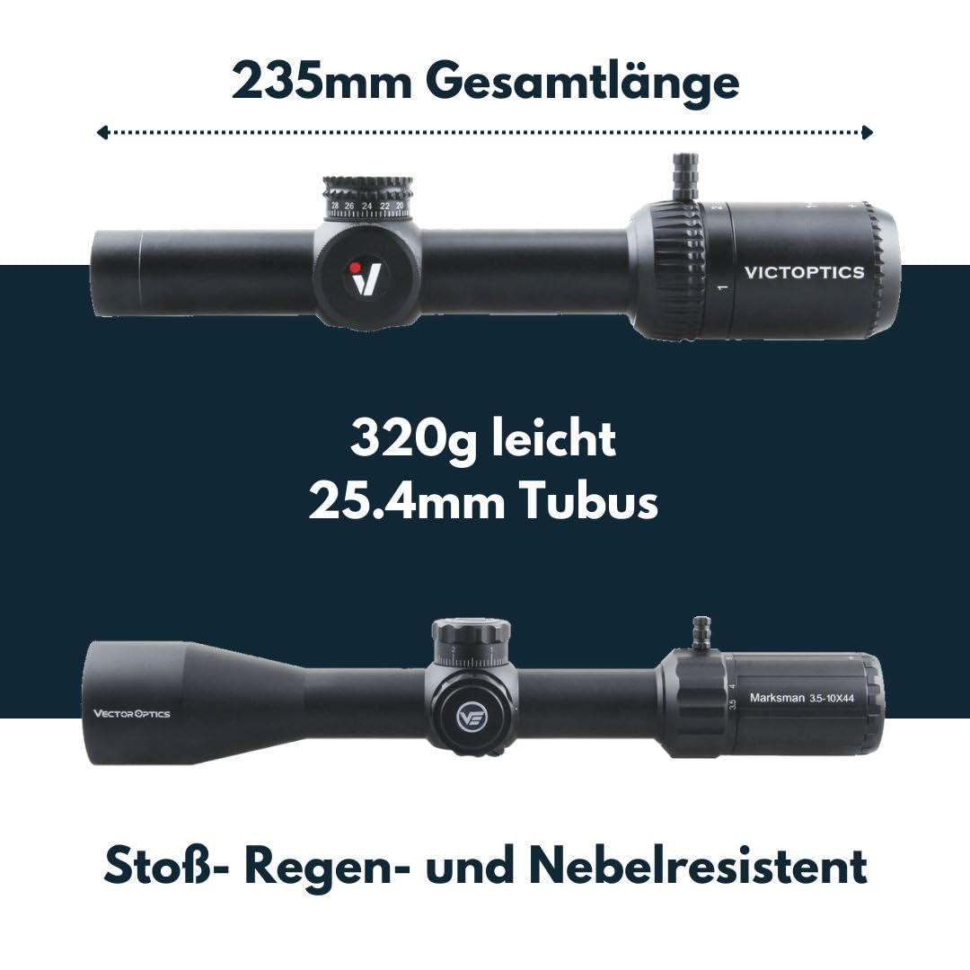 Victoptics OPSL22 S6 1-6x24 Zielfernrohr für Sport, Airsoft und