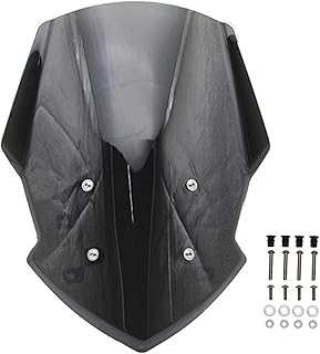 GVGMTAEAVZ Pantalla del escudo del deflector del parabrisas del parabrisas del parabrisas Universal de la motocicleta for el soporte for YAMAHA MT-07 MT 07 FZ-07 FZ 07 2018 2019 Líneas de portada y de