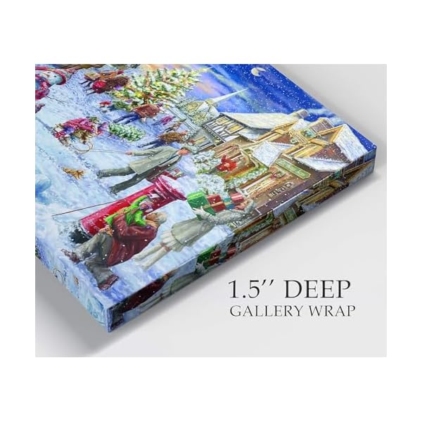 Renditions gallery abstract christmas art prints for home decor snowy white christmas canvas wall hanging paintings for bedroom dining living room office home kitchen wall decor 28x40 lt18  urban country home decor