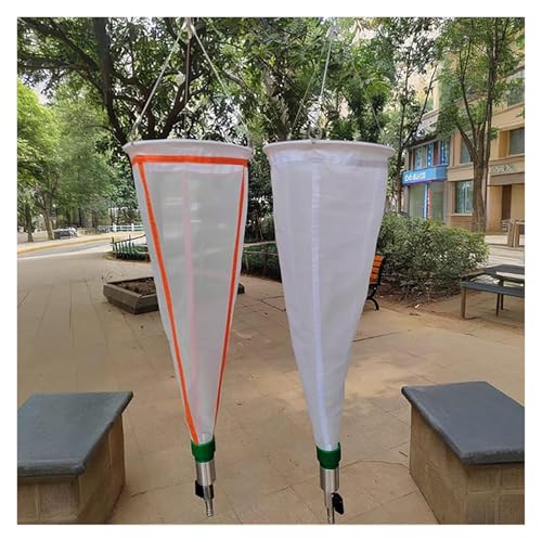 ERRULAN 200 Mesh Plankton Net and 125 Mesh Plankton Collection Net- 23.62in Long, 8.27in in Diameter, 25# 13# Fine Mesh Plankton Tow Net with 5 M Sampling Rope, 64?m Thickened Experimental Nylon