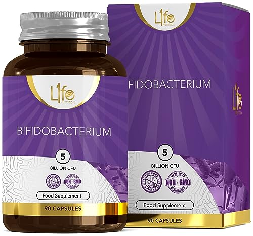 LN Bifidobacterium Suplemento Probiótico | 90 Probióticos Bifidobacterium - 5 Mil Millones de UFC...