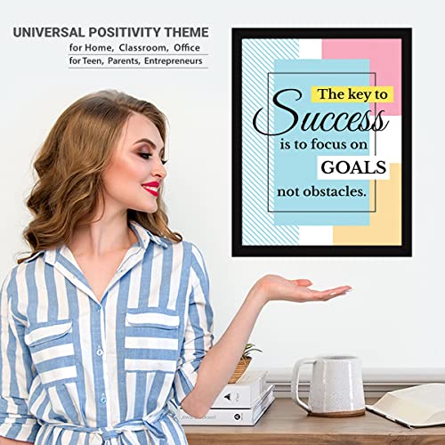 Image of Chaka Chaundh - Engineered Wood Rectangular Inspirational Framed Posters Motivational Quotes Wall Frames for OFFICE, STUDENT & STUDY ROOM - Photos with Quotes - (14x11 Inches)(Success - MultiColor)