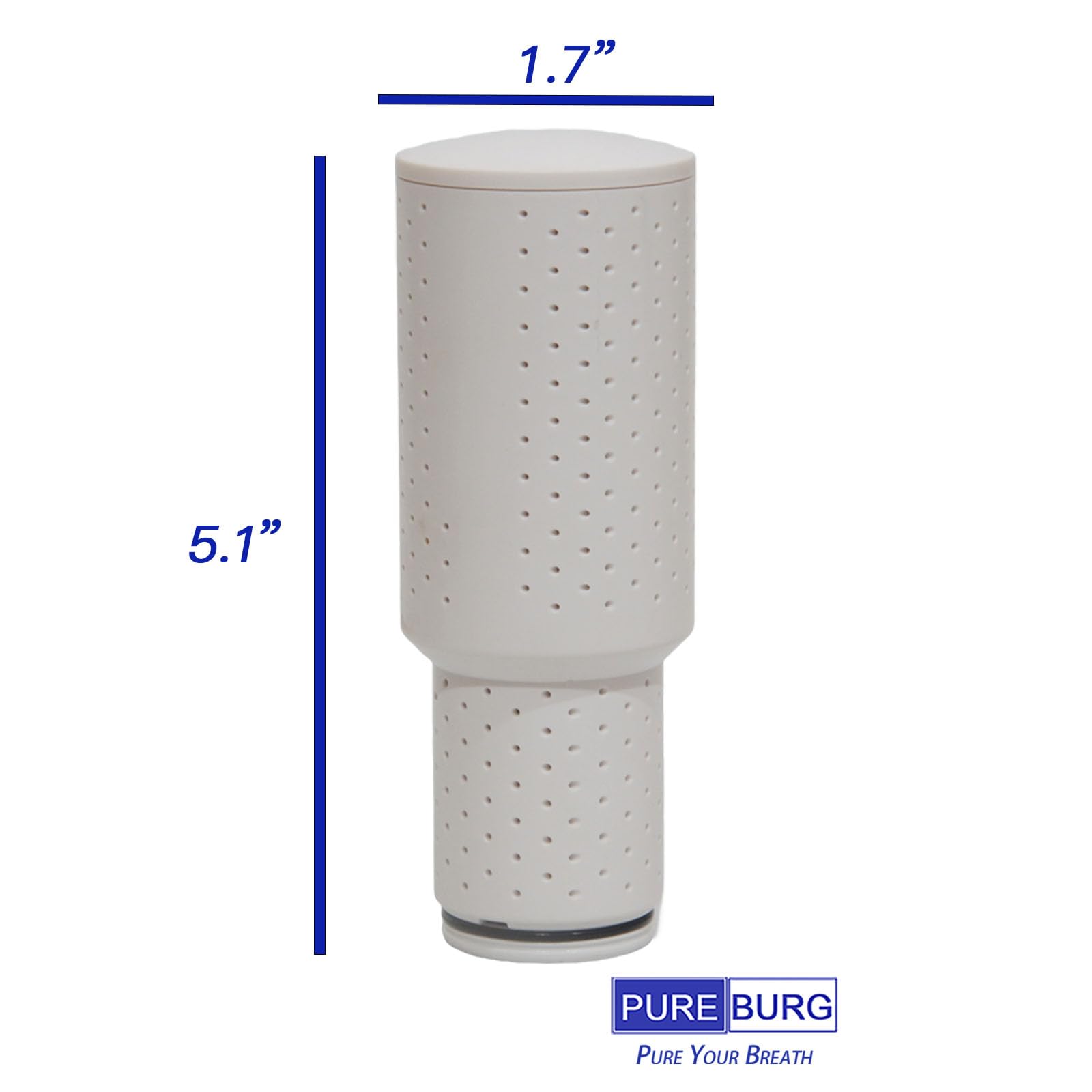PUREBURG Ersatzkartusche kompatibel mit Dreo HM311 311S 524 524S Luftbefeuchtern # DR-HPA020, 4,7 cm D x 12,9 cm H, Entmineralisierungskartusche, beseitigt weißen Staub, 6 Stück