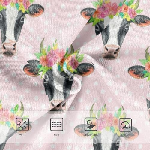 Joisal Floral Cow Heads Light Pink Girls Underwear Toddlers 2t Cotton Cute Panties Girl Colorful Briefs Undies Kids3