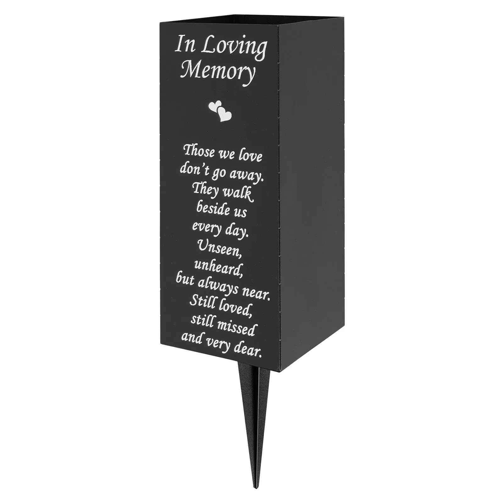 Grave Vase Memorial Floral Metal Cemetery With Spike Headstones Flower Holder Decorations For mourning