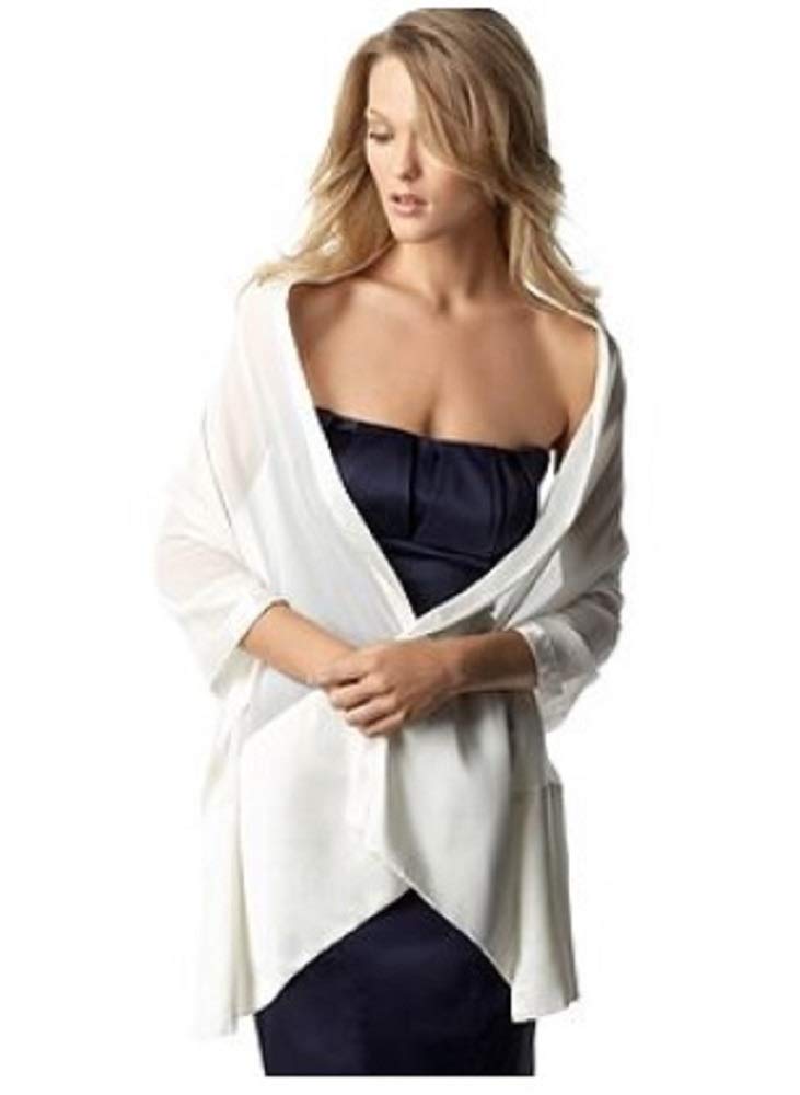 Style&co. Chiffon Satin Border Wrap, Champagne