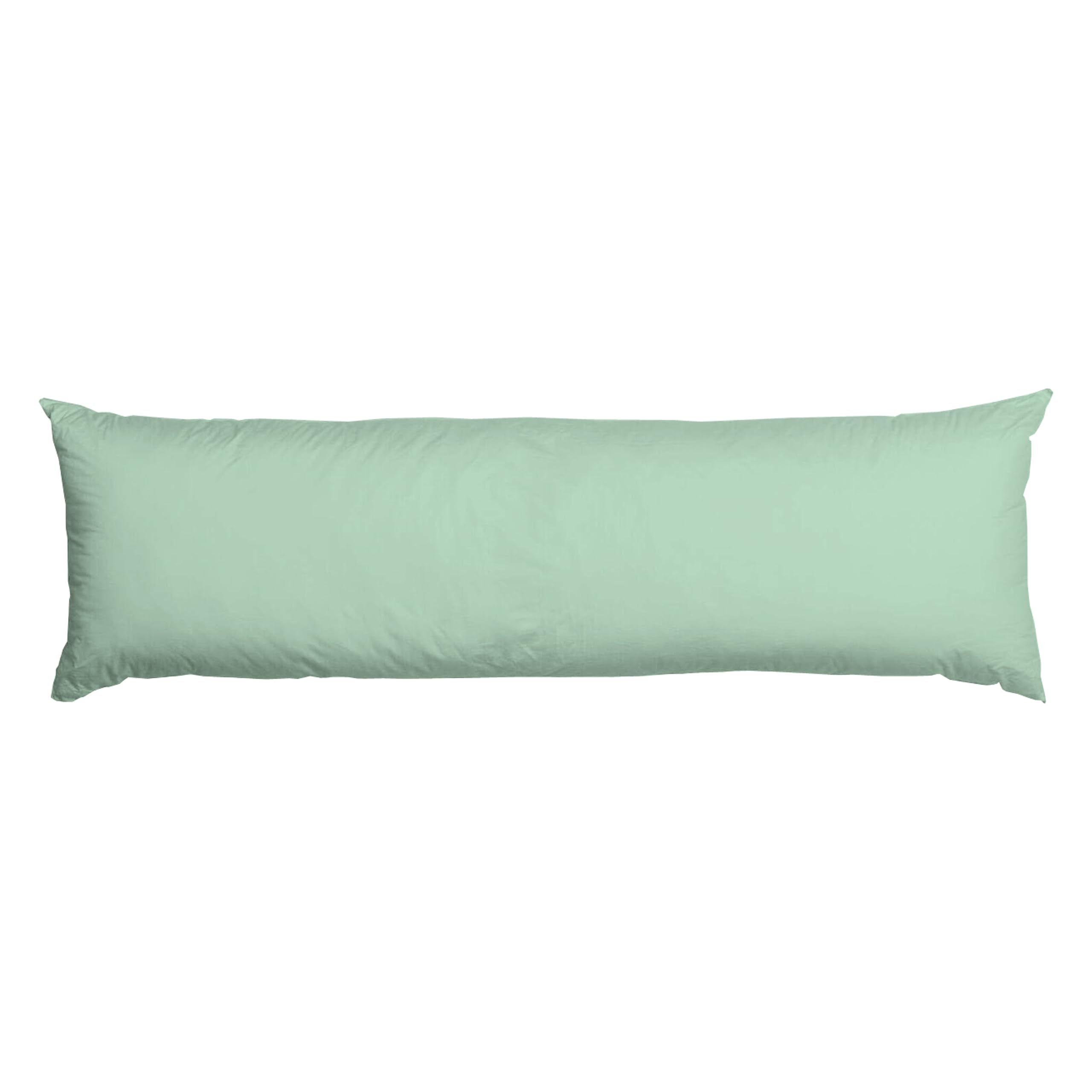 AmigoZone Bolster Pillow (King 5FT)- Hollowfiber Filled Body Pillow, Long Pillow for Maternity Support, Side Sleeper With Free Pillow Case (Mint Greet, King 5FT(60"))
