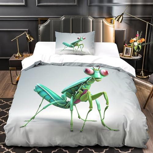 Housse de couette Praying Mantis 3D en microfibre 135x200 cm - 3