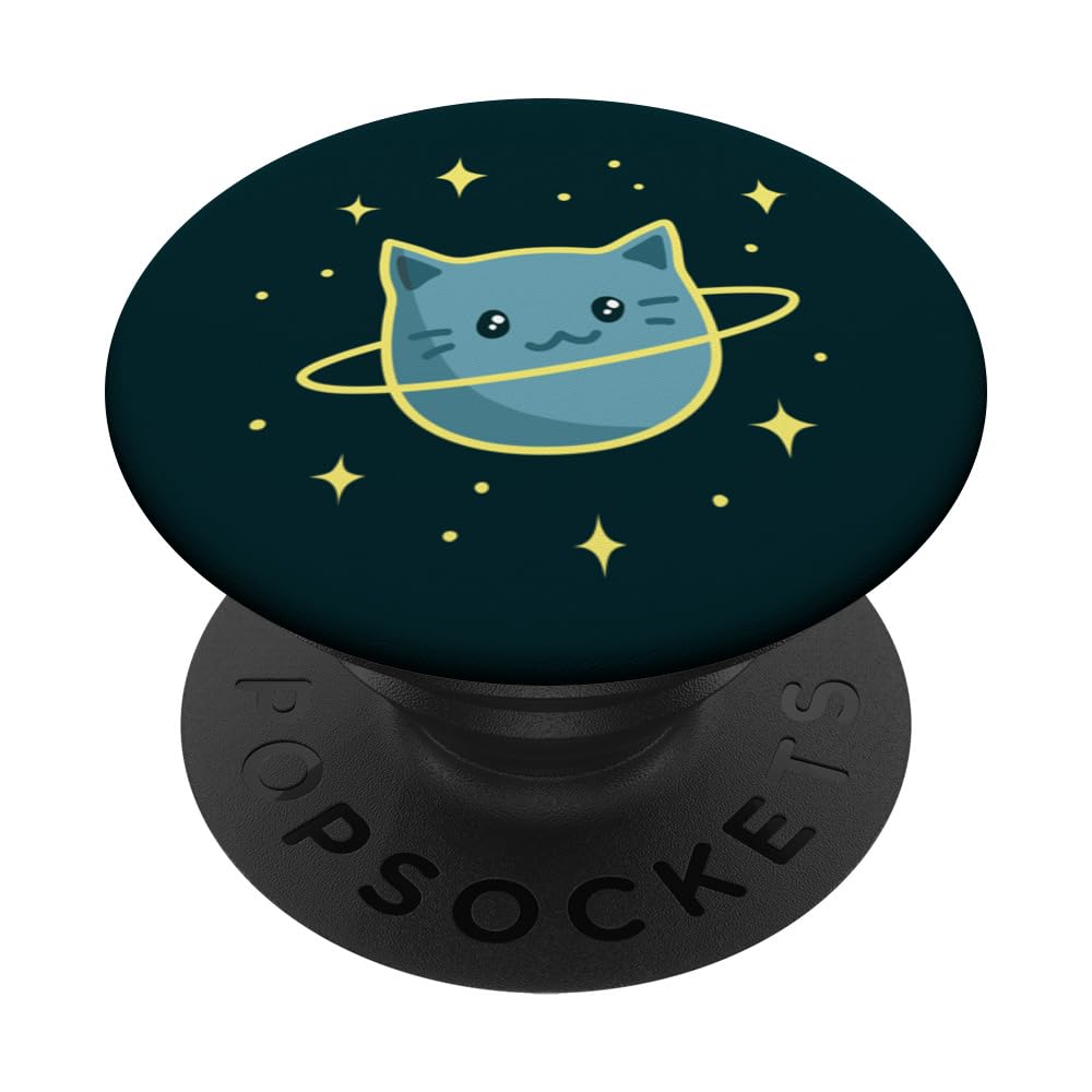 PopSocket Celeste Gatto Astrologia Fasi Lunari - PopGrip Intercambiabile Con Supporto, Tema Magico E Stregonesco