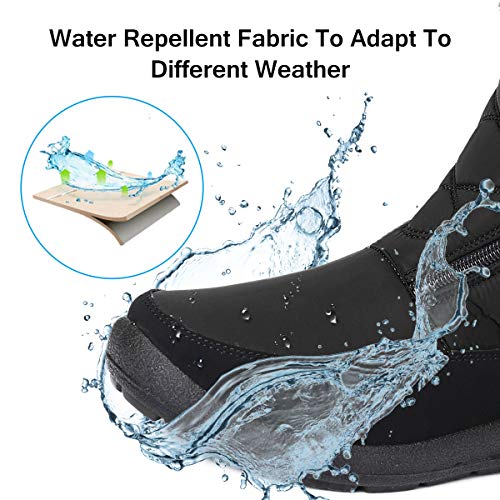 image for gracosy Snow Boots for Women, Warm Ankle Boots Waterproof Outdoor Slip