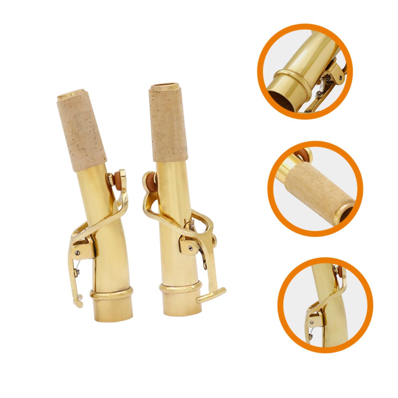 Toyvian 2pezzi Sostituzione Del Manico in Sughero Per Sassofono Contralto Manico Sostitutivo Per Sassofono Kit Di Sostituzione Del Per Contralto Accessori Per