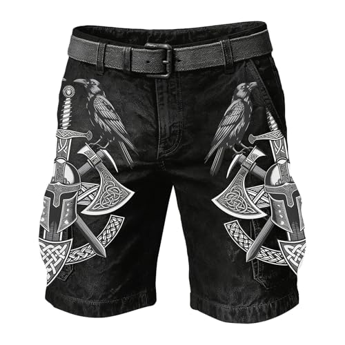 Shorts cargo homme d'été imprimé léger style vêtement de travail