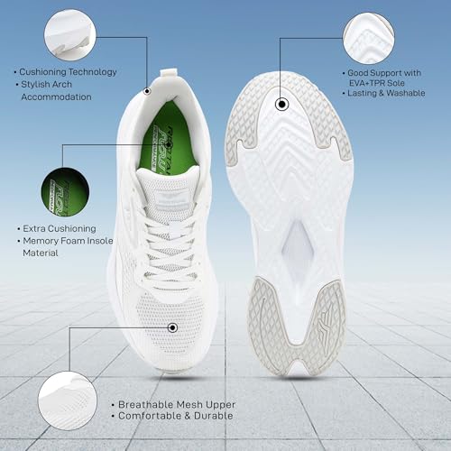 Red Tape Athleisure Sport Shoes for Men |Classic Rounded Toe, Impact Cushioning & Aerated Mesh Design - Image 2