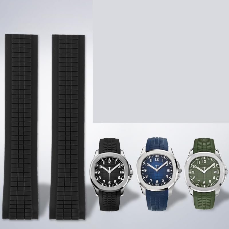 Bracelets de montre 21mm de remplacement en silicone pour modèles 5167a 5164a