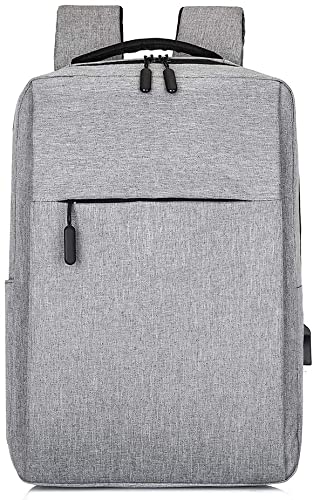 Laptop Backpack 13/14/15.6 Inch,Business Slim Durable Laptops Travel Backpacks with USB Charging Port, College School Computer Bag Gifts for Men and Women Fits Notebook (Grey)