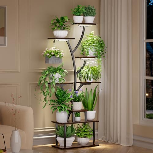 VTONCE Plant Stand Indoor, 8 Tiered 64" Tall Plant Stands
