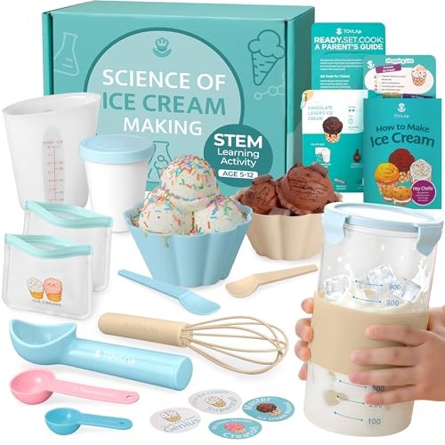 Tovla Jr. Kids Ice Cream Science Maker Kit | Real Reusable | Ages 5-12