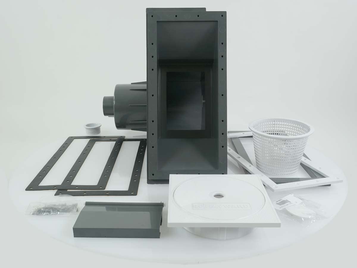 Hayward Skimmer pour piscine béton et liner gris anthracite