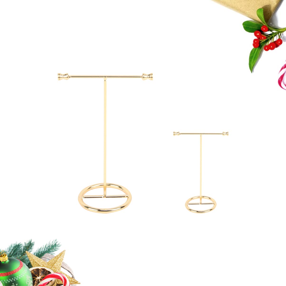 Cabilock 2er Set Schmuckständer T-Form - Ohrring Organizer Mit Farbiger Basis