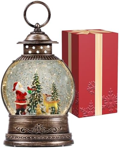 Christmas Snow Globes, Lighted Decorations Musical Snow Globes La...