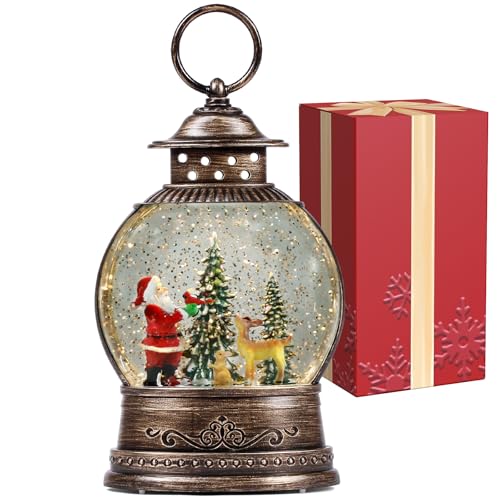 Christmas Snow Globes, Lighted Decorations Musical Snow Globes La...