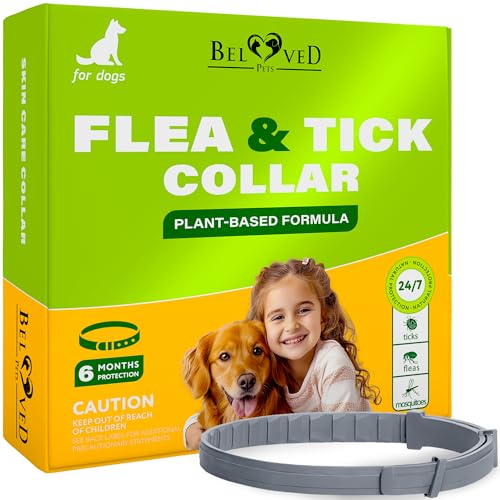 Natural Flea & Tick Collar for Dogs - 6 Months Control of Best Pr...