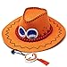 GK-O Portgas D Ace Cowboy Hat Costume Hats White Weard Pirates Regiment Ace Cosplay Fashion