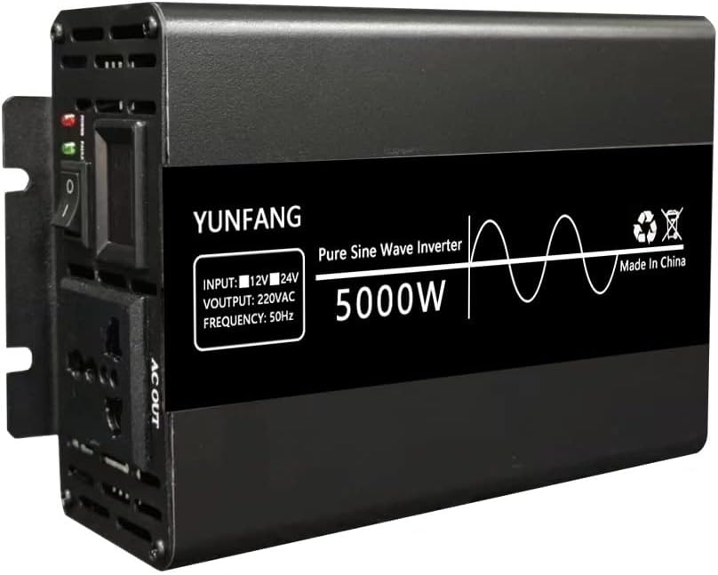 純粋な正弦波インバーター 12v/24v 5000 ワット 8000 ワットポータブル電源銀行コンバータソーラーインバーター 220