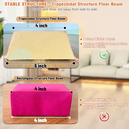 Image of Marfula 6 FT / 8 FT / 9 FT Folding Gymnastics Beam Foam Balance Floor Beam