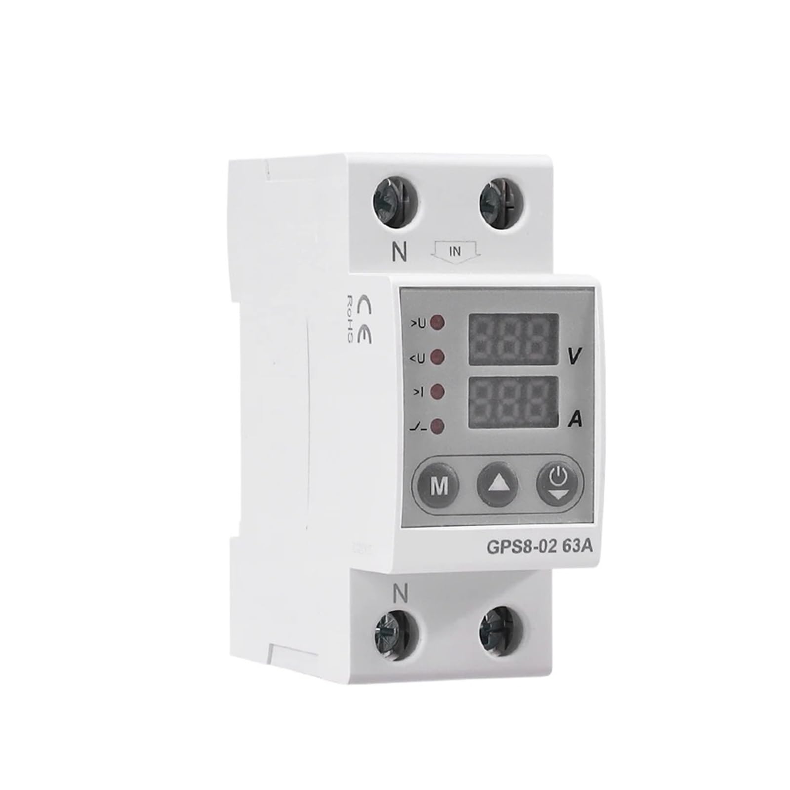 OSHZIKJII 1PCS GPS8 40A 63A 80A 230V Relay(GPS8-02-Upper Wiring,40A)