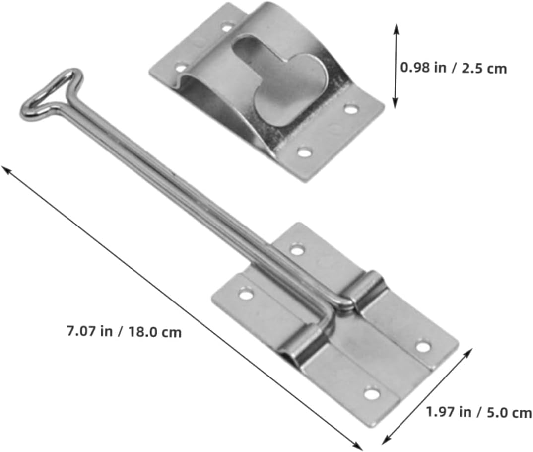 Galvanized Trailer Door Hook Heavy Duty Cargo Trailer Latch Kit RV Door Holder for Truck Tailgate Sturdy Weather Resistant Design