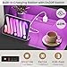 VIAGDO Tall Nightstand with Charging Station and LED Lights, Large Black Night Stand with Bookshelf, Modern LED Bedside Table with 3 Drawers and Storage Shelves, End Side Table for Bedrooms, Dorms