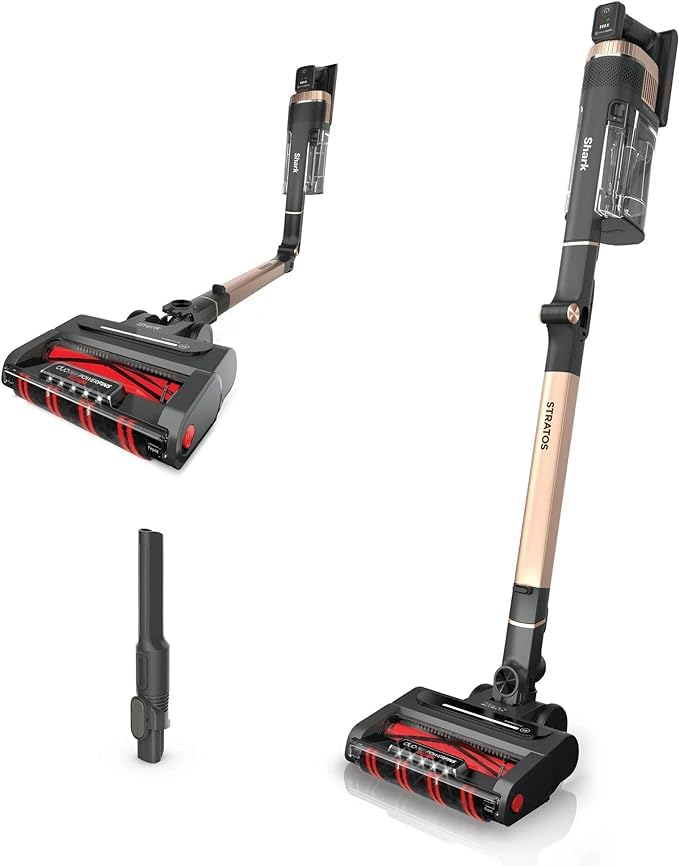 Shark Stick Vacuum IZ840H - DuoClean PowerFins HairPro, Includes Crevice Tool, Up to 50 Minute Runtime, Black