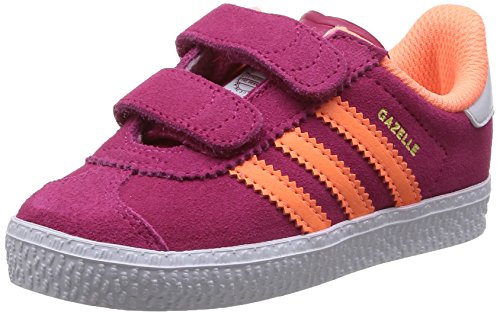 adidas Gazelle 2 CF I, Baskets Unisexe pour Enfant, Bopink Flaora Ftwwht, 22 1/9 EU